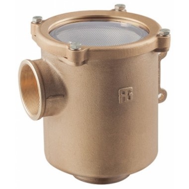GUIDI - Ionio Bronze Water Strainer  Port Size : 1" BSP Female with Polycarbonate Cover